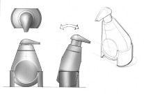Sketches of soap dispenser